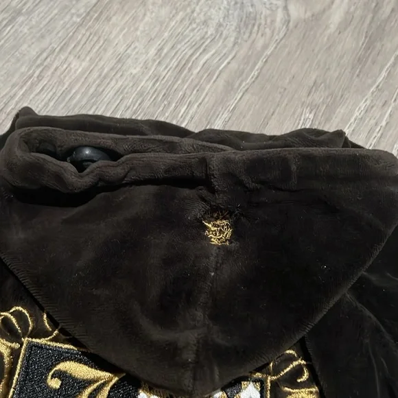 RARE! Juicy Doggy Couture Family Crest Velour Hoodie